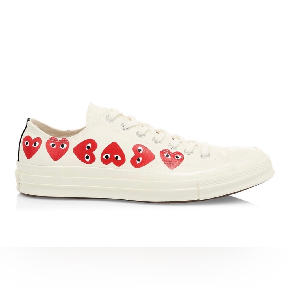 CdG PLAY x Converse Unisex Chuck Taylor All Star Multi Heart Low-Top Sneakers